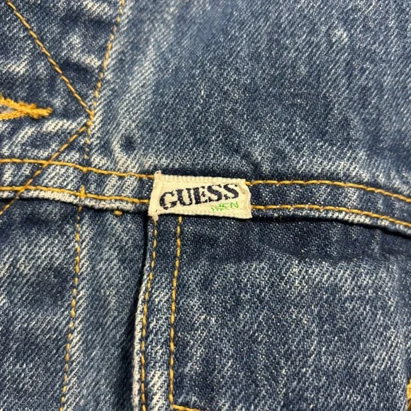 Vintage 80's‎ GUESS Jeans Denim Jacket Georges Marciano Men Medium Trucker